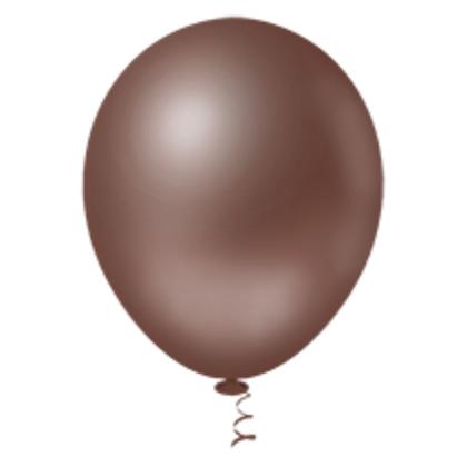 Imagem de Balão Látex Redondo 8 Marrom 50 Un - Pic Pic