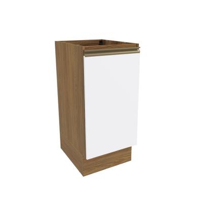 Imagem de Balcão Celeste Kappesberg 100% MDF 1 Porta Nogueira/Branco 40cm