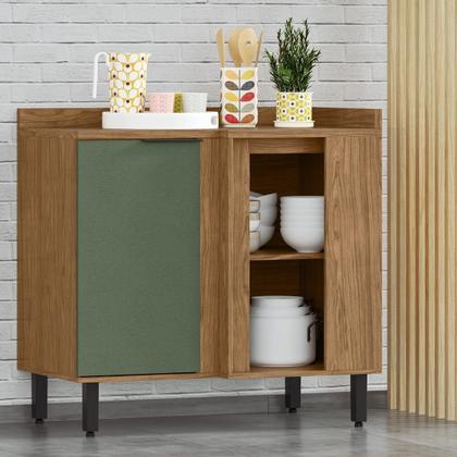 Imagem de Balcão de Canto Reto Módulo de Cozinha 1 Porta - Toscana