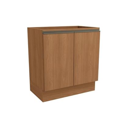 Imagem de Balcão de Cozinha Modulado Maxxi G744 c/ 2 Portas s/ Tampo 80cm Canela - Kappesberg