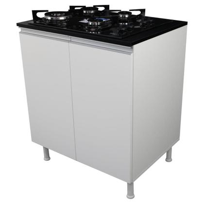 Imagem de Balcão Para Fogão Cooktop 60Cm 100% Mdf 2 Portas P/Cozinha