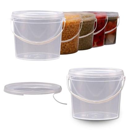 Imagem de Balde 1-8Lts Transparente Para Urina 5 Pçs