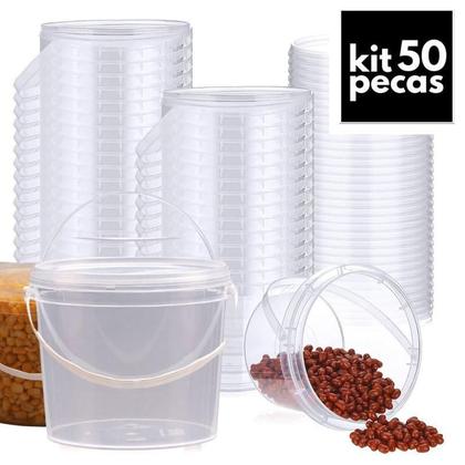 Imagem de Balde 1-8Lts Transparente Para Urina 50 Pçs