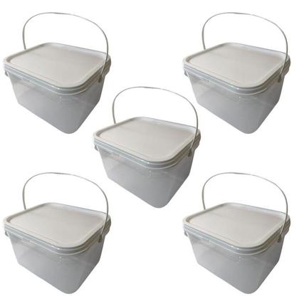 Imagem de Balde 2-4L Para Armenamento De Leite Condensado-Kit 5 Pçs