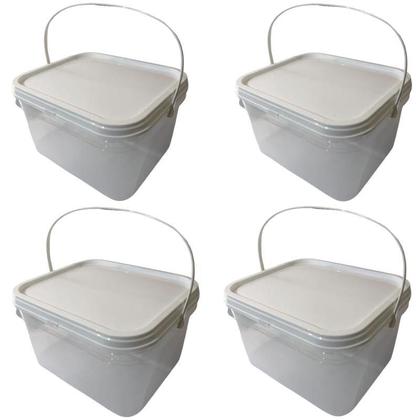 Imagem de Balde 2-4L Resistente Ao Impacto-Kit 4 Pçs