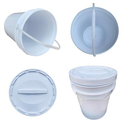 Imagem de Balde Para Álcool Gel 20L E Tampa Rosca - Kit 4 Pçs