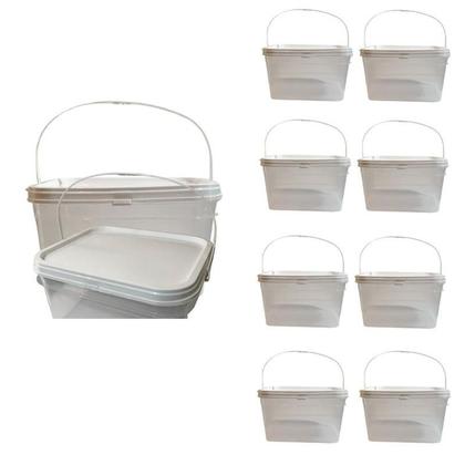 Imagem de Balde Para Concreto 2.4 Litros-Kit 8 Pçs