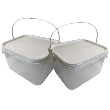 Imagem de Balde Para Concreto Reforçado 2.4L Transparente-Kit 7 Pçs