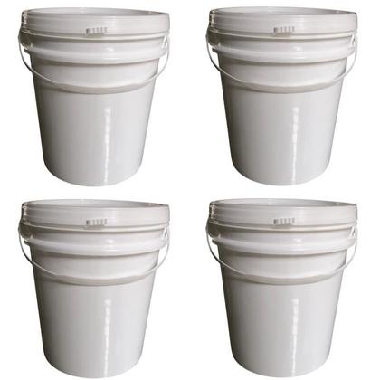 Imagem de Balde Para O Bebe Tomar Banho 5L Com Tampa 4 Pçs