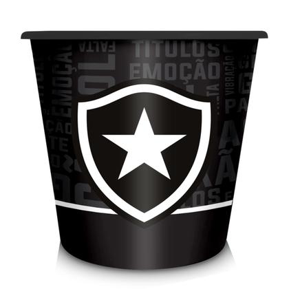 Imagem de Balde Para Pipoca Brasfoot Plástico 2,5L Time Botafogo Escudo Oficial Branco