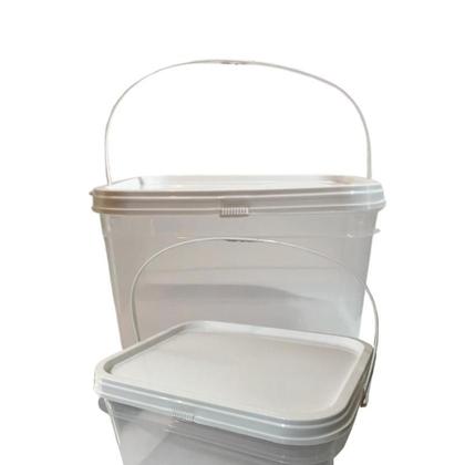 Imagem de Balde Transparente 2.4L Para Orquidea-Kit 7 Pçs