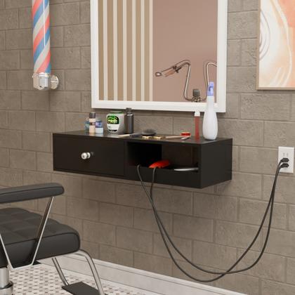 Imagem de Bancada Cabeleireiro Barbearia 90CM Barbeiro