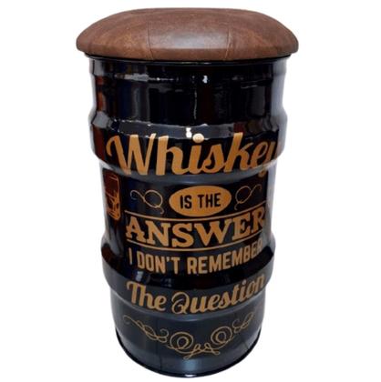Imagem de Banco tambor whiskey banqueta puff