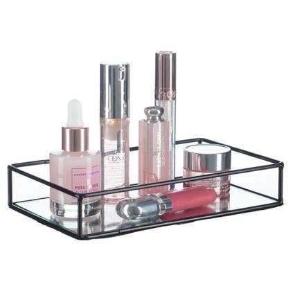 Imagem de Bandeja Decorativa Espelhada P/ Taça Perfume Banheiro Bd-030