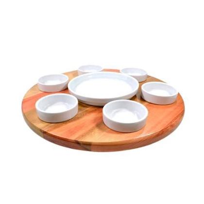 Imagem de Bandeja Giratória Com Petisqueira 40 Cm