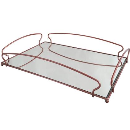 Imagem de Bandeja Grande para Aparador 55X34cm Espelhada Retangular Duler