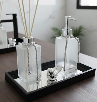 Imagem de Bandeja MDF Preto Cantinho do Café Decorativa, Servir e Presente Group Royalle