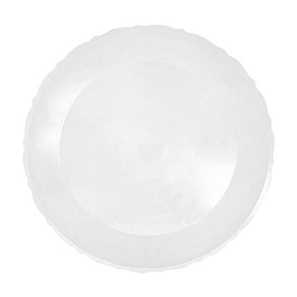 Imagem de Bandeja Redonda Branca com Borda Rendada - 27cm