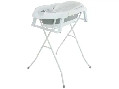 Imagem de Banheira de Bebê com Suporte Safety 1st Smile Grey 35L