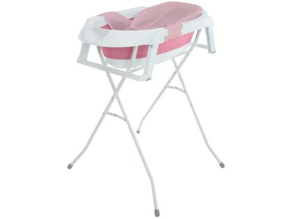 Imagem de Banheira de Bebê com Suporte Safety 1st Smile Rosa 35L