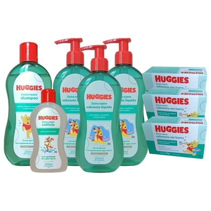 Imagem de Banho Bebê Huggies Completo - Kit com 8 Itens