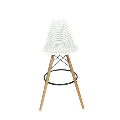 Imagem de Banqueta Alta ColmeiaCharles Eames Eiffel 133PPF BRANCA