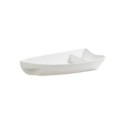 Imagem de Barco Sushi Vemplast P 600Ml Policarbonato Branco