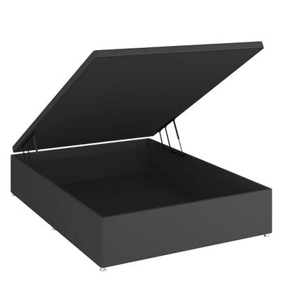 Imagem de Base Baú Physical Camurça Cinza Casal (138x188x39) - Ortobom