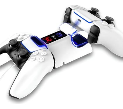 Imagem de Base Carregador Duplo Compatível Com Controle Joystick Ps5