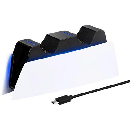 Imagem de Base Carregamento Controle Dualsense PS5 Dock Suporte Duplo