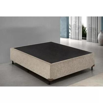 Imagem de Base de Cama Box Casal 138x188 Bege Suede