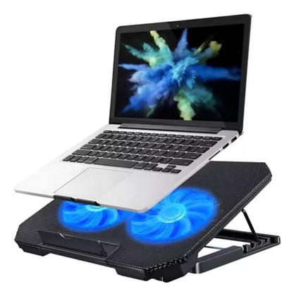 Imagem de Base Notebook Cooler Ajustável Ventilação Silenciosa