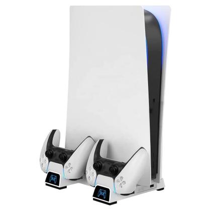 Imagem de Base Suporte Vertical Ps 5 Multifuncional Cooler Carregador