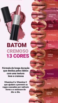 Imagem de Batom cremoso rosa