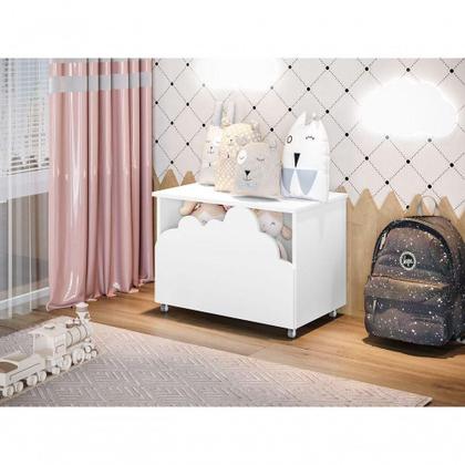Imagem de Baú Infantil Decorativo Nuvem  Prático E Estiloso