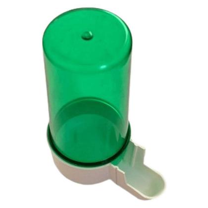Imagem de Bebedouro Animalplast Médio 200ml - Malha Larga - Verde Com Base Branca