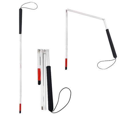 Imagem de Bengala Dobrável Guia Alumínio P/ Deficiente Visual Cegos