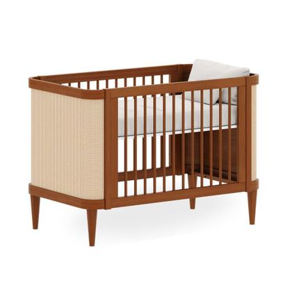 Imagem de Berço Evolutivo 3 em 1 Paglia Nogueira com Palhinha Natural Marca Quater