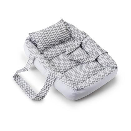 Imagem de Berço Portátil Ninho Redutor Bebê ZIG ZAG CINZA