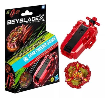 Imagem de Beyblade X Soar Phoenix 9-60GF Kit Premium Deluxe C/ lançador a corda - Hasbro 