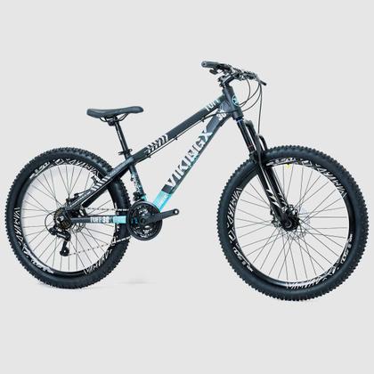 Imagem de Bicicleta 26 vikingx 21v index - tuff x-30 - preto/azul