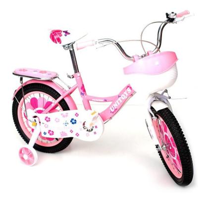 Imagem de Bicicleta Aro 14 Bicicletinha Infantil Rosa Para Menina