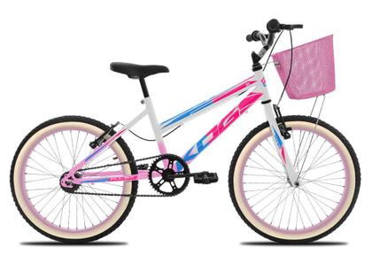 Imagem de Bicicleta Aro 20 Infantil Feminina KOG Retro Com Cestinha