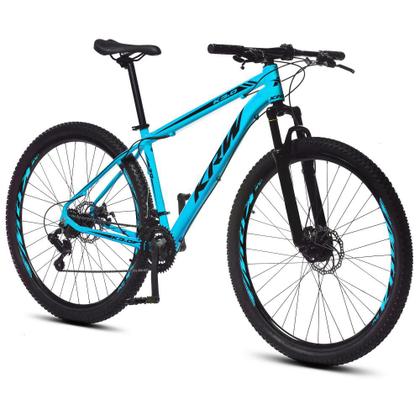 Imagem de Bicicleta Aro 29 KRW Alumínio 21 Velocidades Marchas Freio a Disco Suspensão Mountain Bike X41