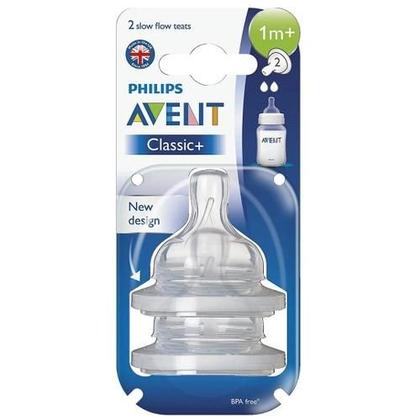 Imagem de Bico Mamadeira Classic Nº2 1m+ Com 2 Unidades Scf632/27 Avent Philips