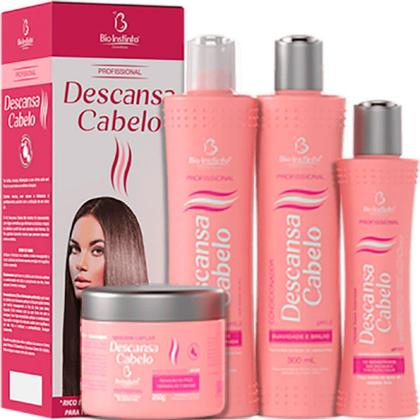 Imagem de Bio Instinto Descansa Cabelo - Kit Antifrizz Cabelos Lisos (4 Produtos)