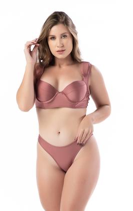 Imagem de Biquíni Bojo Grande E Aro Com Alças Largas Tipo Ombreiras