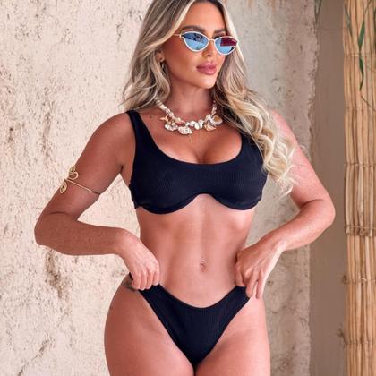 Imagem de Biquini com bojo Neon de Moda Praia Roupas Femininas Neon Super Luxo