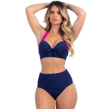 Imagem de Biquíni Meia Taça Com Bojo Sustentação E Calcinha Hot Pant