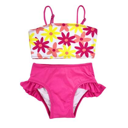 Imagem de Biquíni Top Faixa Estampada + Calcinha Lisa